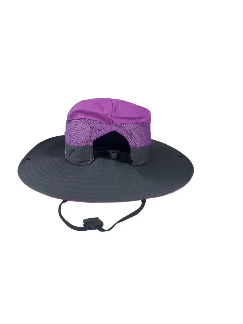 Muryobao Bucket Hat Whole Plants SunShade Wide Brim Purple Embroidered